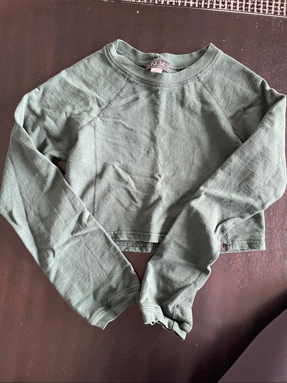 NUX Forest Green Cropped Sweatshirt